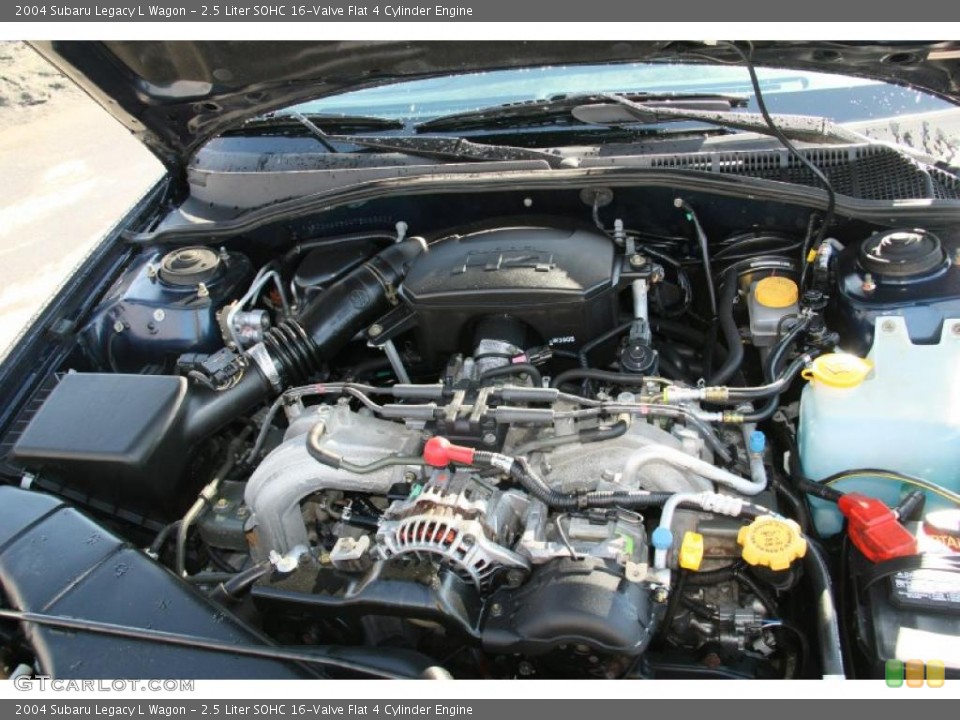 2.5 Liter SOHC 16-Valve Flat 4 Cylinder Engine for the 2004 Subaru Legacy #45335348