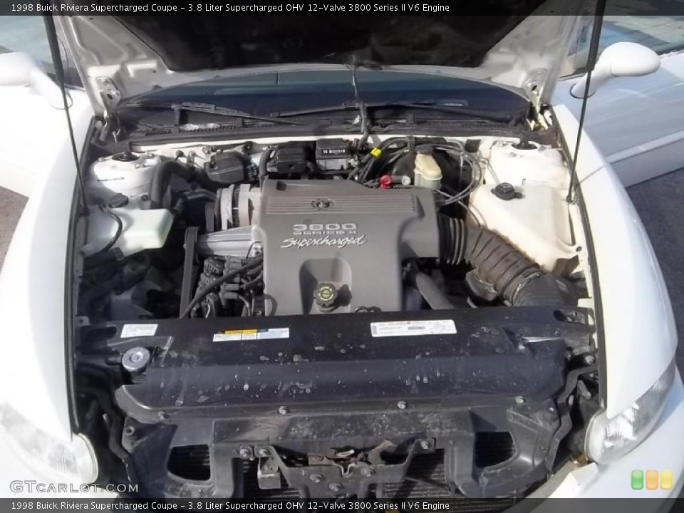 3.8 Liter Supercharged OHV 12-Valve 3800 Series II V6 Engine for the 1998 Buick Riviera #45350095