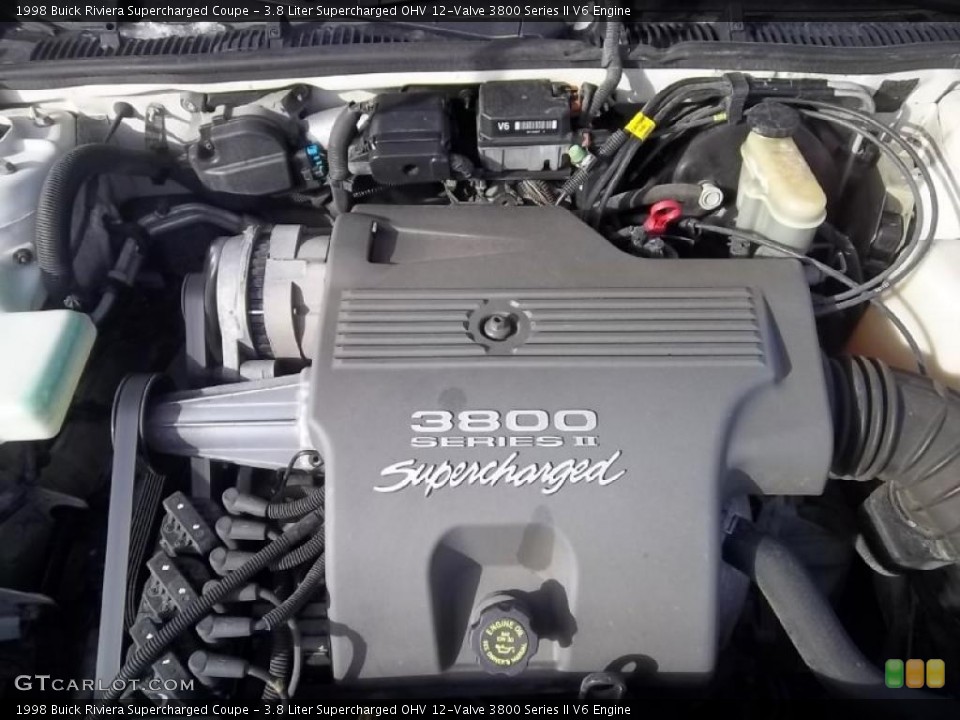 3.8 Liter Supercharged OHV 12-Valve 3800 Series II V6 Engine for the 1998 Buick Riviera #45350099