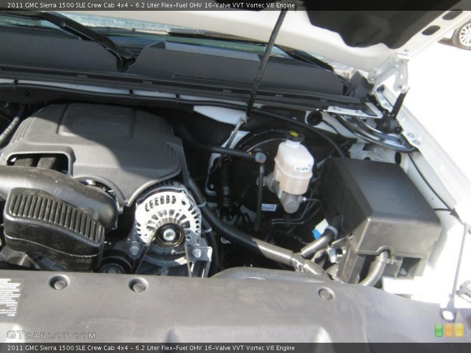 6.2 Liter Flex-Fuel OHV 16-Valve VVT Vortec V8 Engine for the 2011 GMC Sierra 1500 #45355320