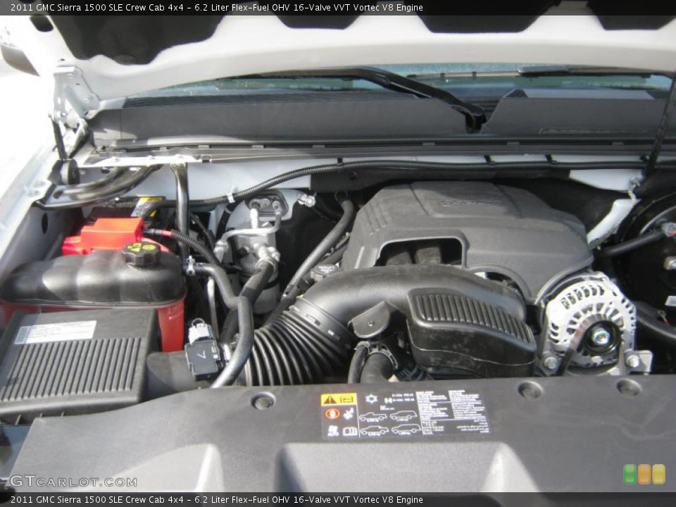 6.2 Liter Flex-Fuel OHV 16-Valve VVT Vortec V8 Engine for the 2011 GMC Sierra 1500 #45356044