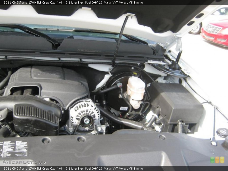 6.2 Liter Flex-Fuel OHV 16-Valve VVT Vortec V8 Engine for the 2011 GMC Sierra 1500 #45356052
