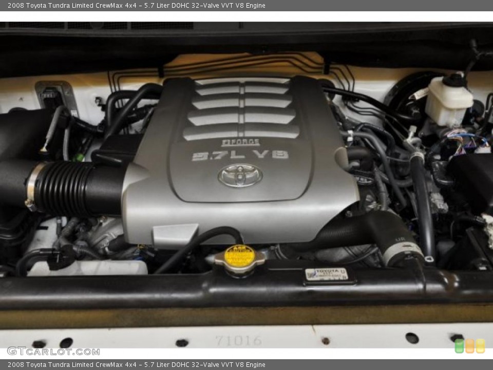 5.7 Liter DOHC 32-Valve VVT V8 Engine for the 2008 Toyota Tundra #45364943