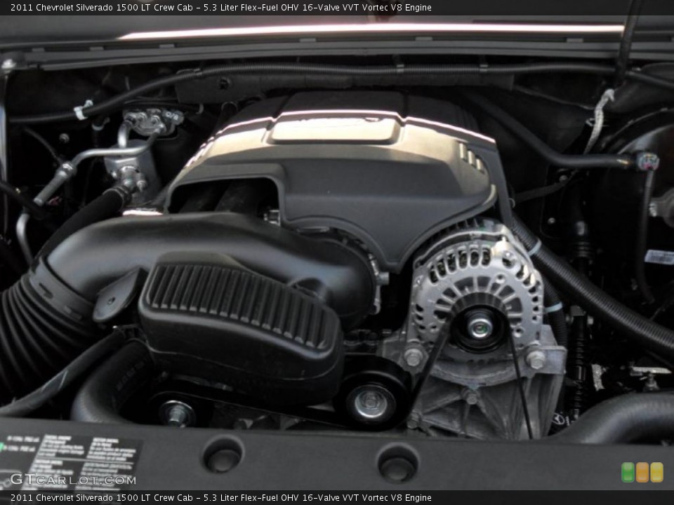 5.3 Liter Flex-Fuel OHV 16-Valve VVT Vortec V8 Engine for the 2011 Chevrolet Silverado 1500 #45367387