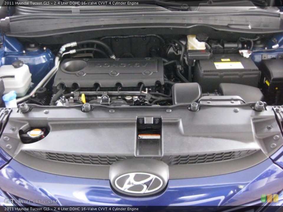 2.4 Liter DOHC 16-Valve CVVT 4 Cylinder Engine for the 2011 Hyundai Tucson #45370658