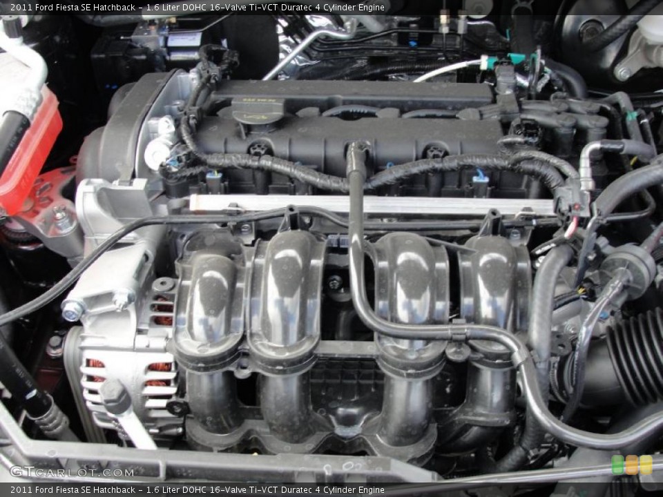 1.6 Liter DOHC 16-Valve Ti-VCT Duratec 4 Cylinder Engine for the 2011 Ford Fiesta #45371118