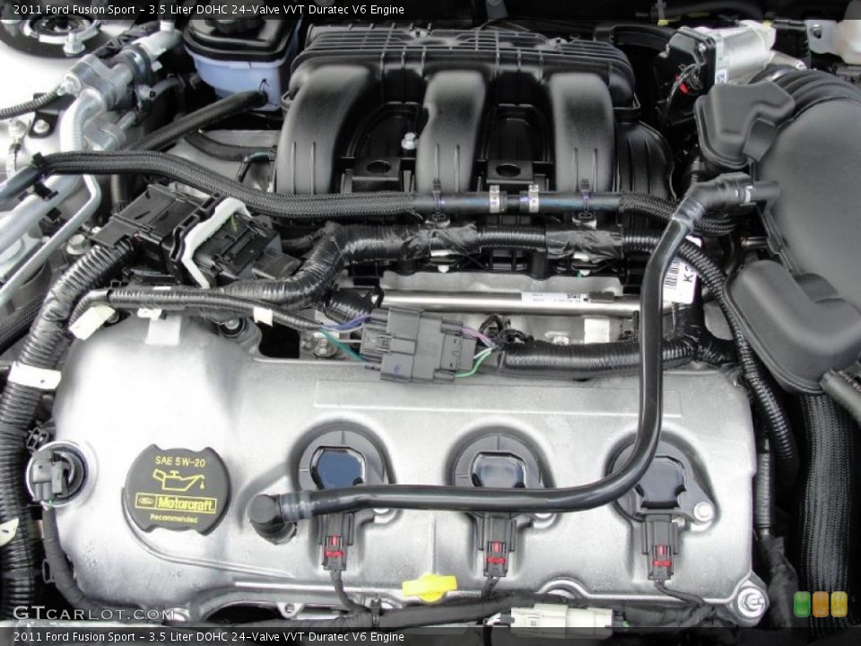 3.5 Liter DOHC 24-Valve VVT Duratec V6 Engine for the 2011 Ford Fusion #45372308