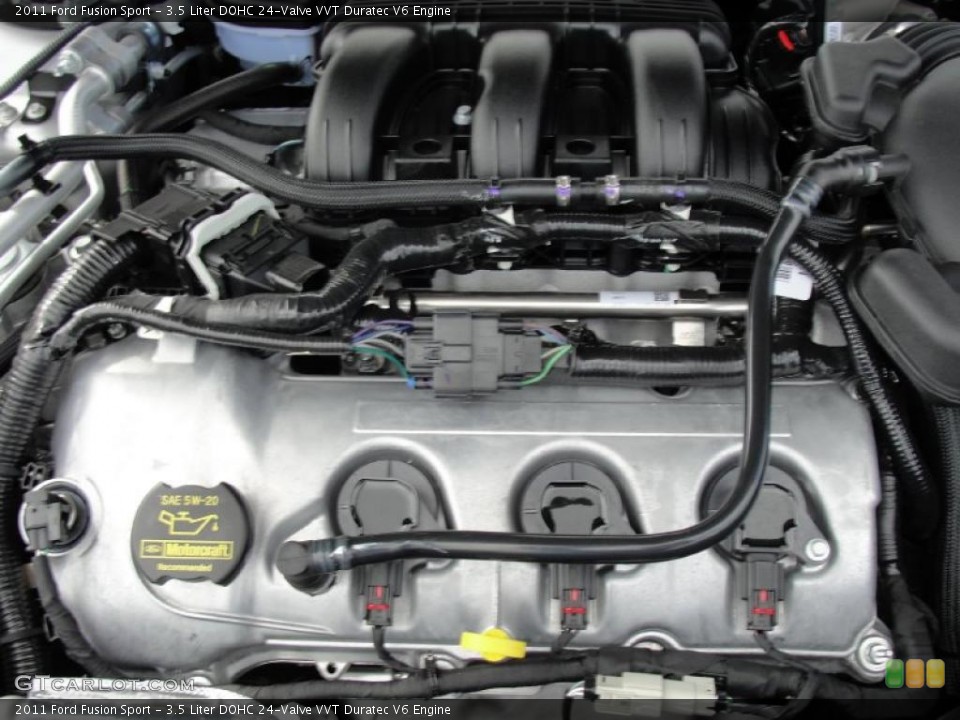 3.5 Liter DOHC 24-Valve VVT Duratec V6 Engine for the 2011 Ford Fusion #45373052
