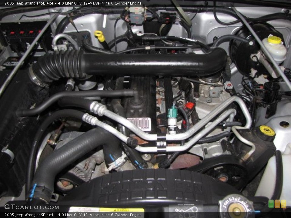 4.0 Liter OHV 12-Valve Inline 6 Cylinder Engine for the 2005 Jeep Wrangler #45375997
