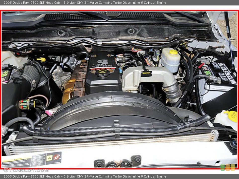 5.9 Liter OHV 24-Valve Cummins Turbo Diesel Inline 6 Cylinder Engine for the 2006 Dodge Ram 2500 #45379094