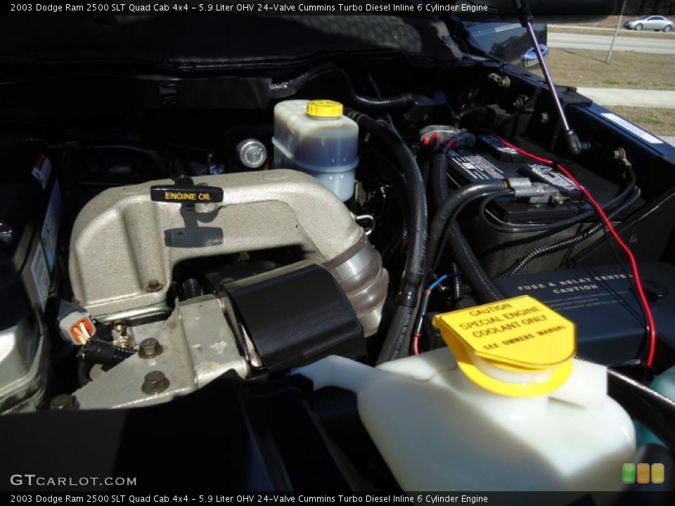 5.9 Liter OHV 24-Valve Cummins Turbo Diesel Inline 6 Cylinder Engine for the 2003 Dodge Ram 2500 #45381226