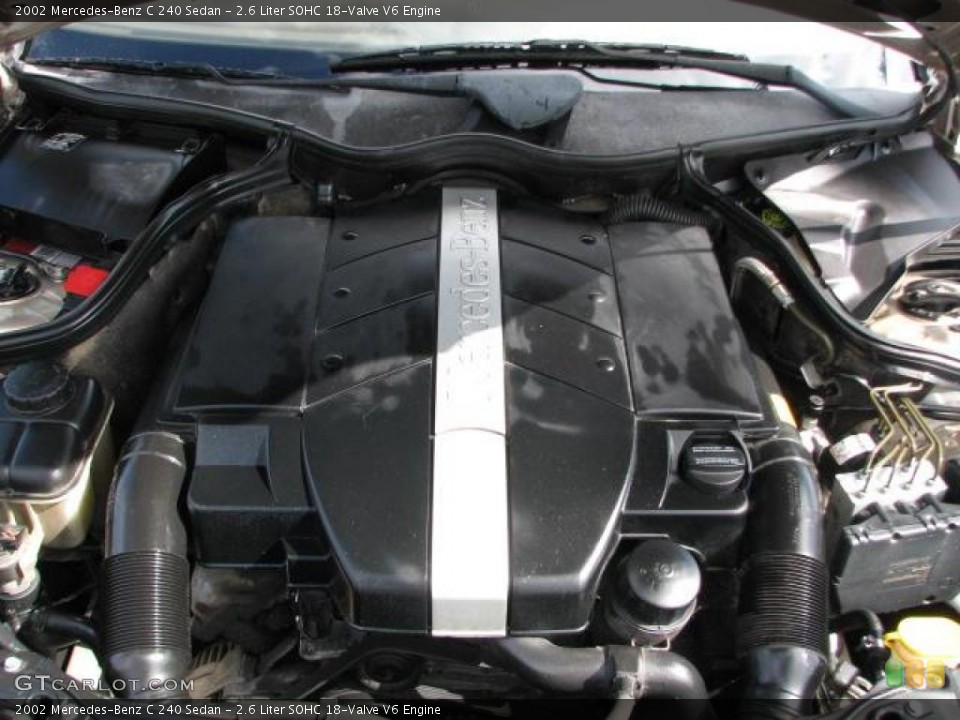 2.6 Liter SOHC 18-Valve V6 Engine for the 2002 Mercedes-Benz C #45384654