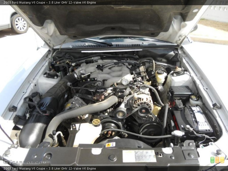 3.8 Liter OHV 12-Valve V6 Engine for the 2003 Ford Mustang #45385866