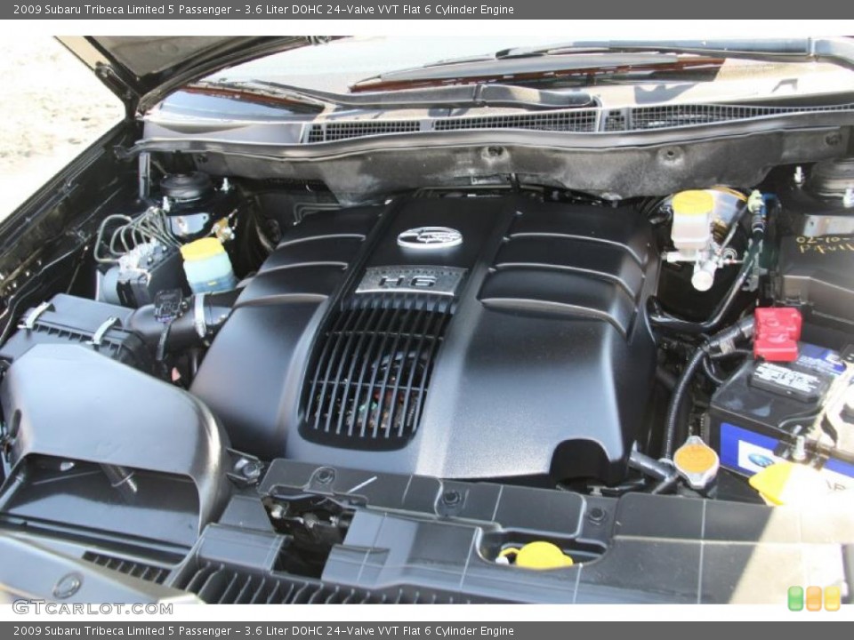 3.6 Liter DOHC 24-Valve VVT Flat 6 Cylinder Engine for the 2009 Subaru Tribeca #45400398