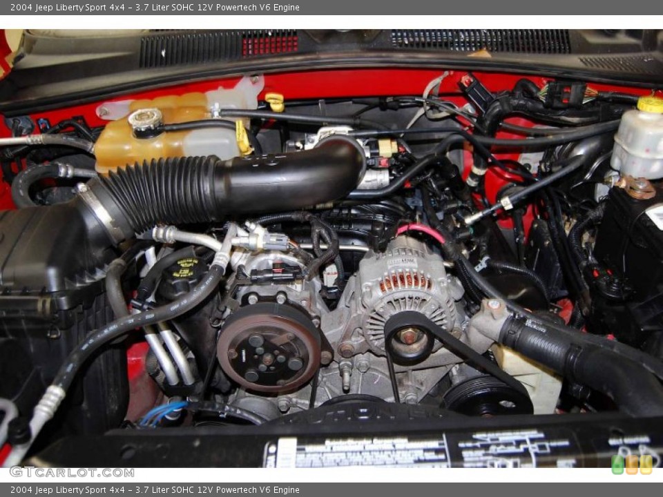 3.7 Liter SOHC 12V Powertech V6 Engine for the 2004 Jeep Liberty #45407116