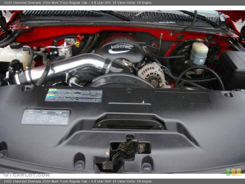 4.8 Liter OHV 16 Valve Vortec V8 Engine for the 2002 Chevrolet Silverado 1500 #45420651