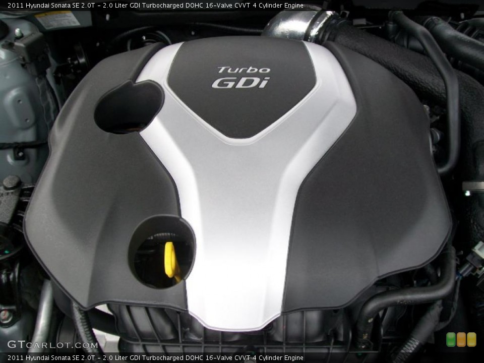 2.0 Liter GDI Turbocharged DOHC 16-Valve CVVT 4 Cylinder Engine for the 2011 Hyundai Sonata #45425611