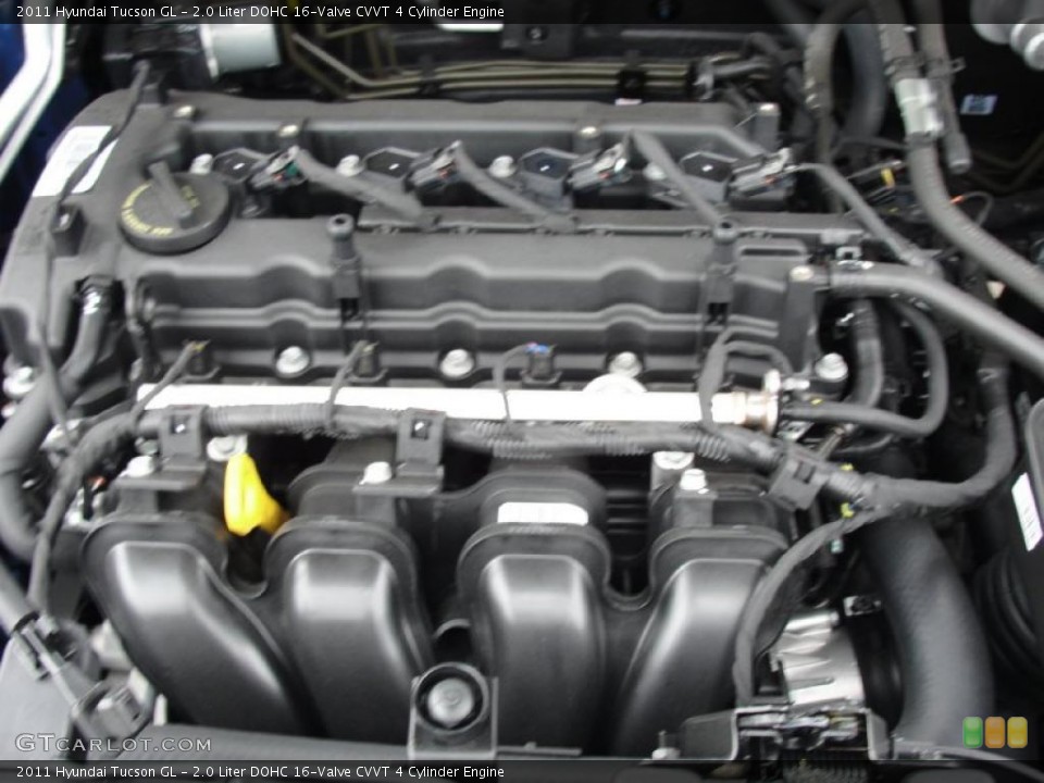2.0 Liter DOHC 16-Valve CVVT 4 Cylinder Engine for the 2011 Hyundai Tucson #45426775