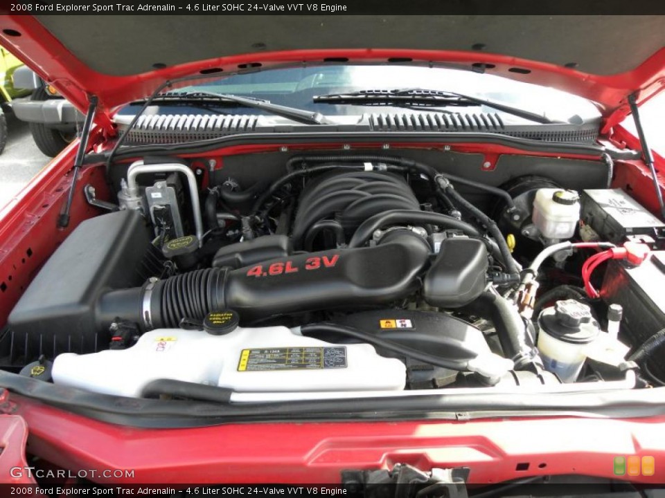 4.6 Liter SOHC 24-Valve VVT V8 2008 Ford Explorer Sport Trac Engine