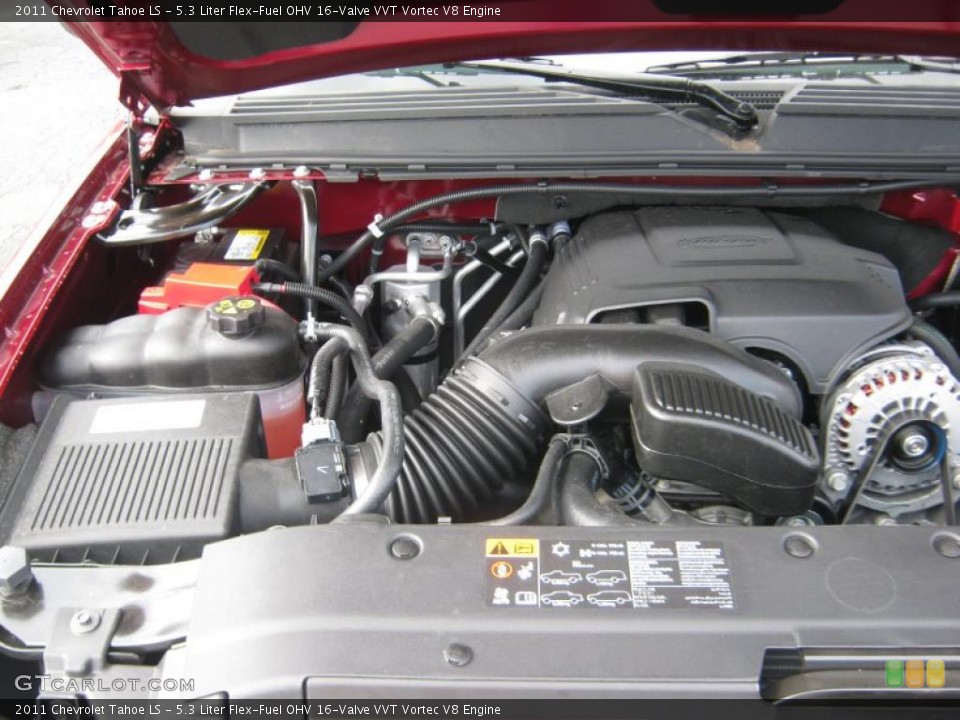 5.3 Liter Flex-Fuel OHV 16-Valve VVT Vortec V8 Engine for the 2011 Chevrolet Tahoe #45441262