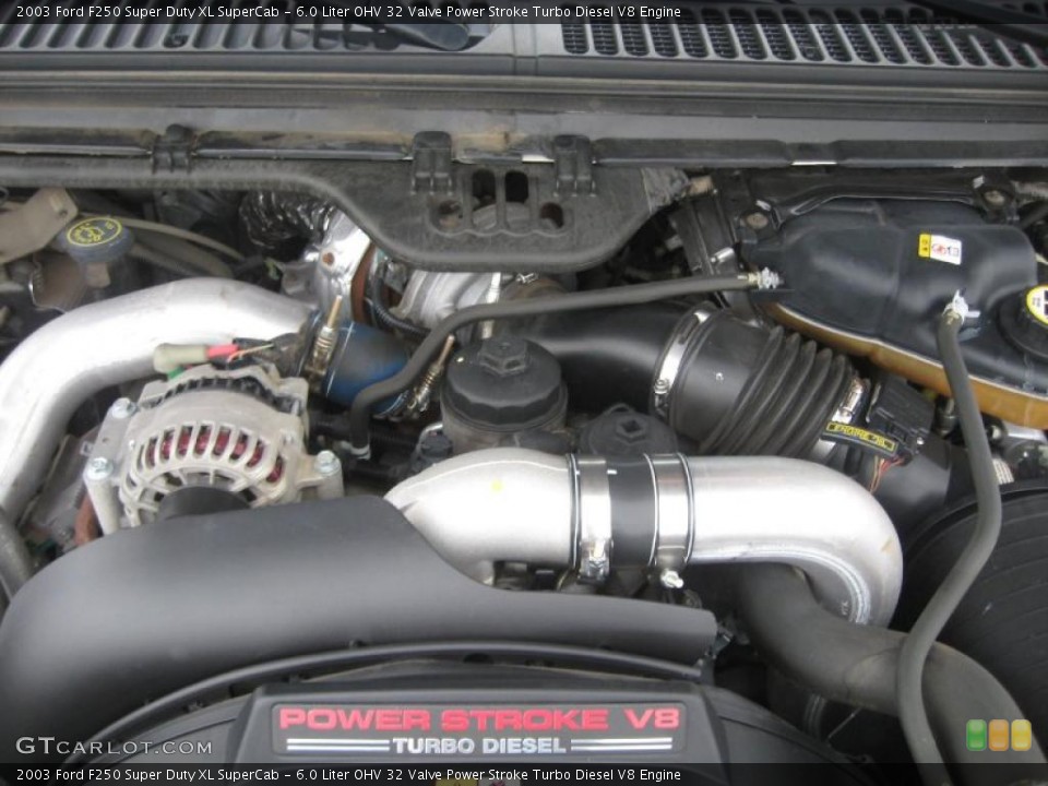 6.0 Liter OHV 32 Valve Power Stroke Turbo Diesel V8 Engine for the 2003 Ford F250 Super Duty #45456992