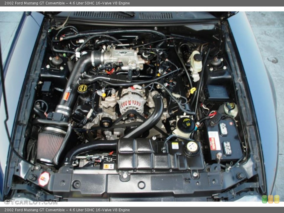 4.6 Liter SOHC 16-Valve V8 Engine for the 2002 Ford Mustang #45470152