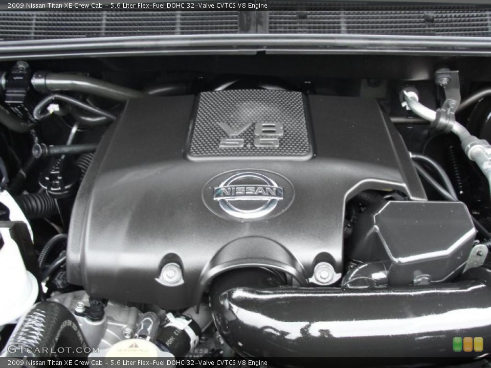 5.6 Liter Flex-Fuel DOHC 32-Valve CVTCS V8 Engine for the 2009 Nissan Titan #45480763