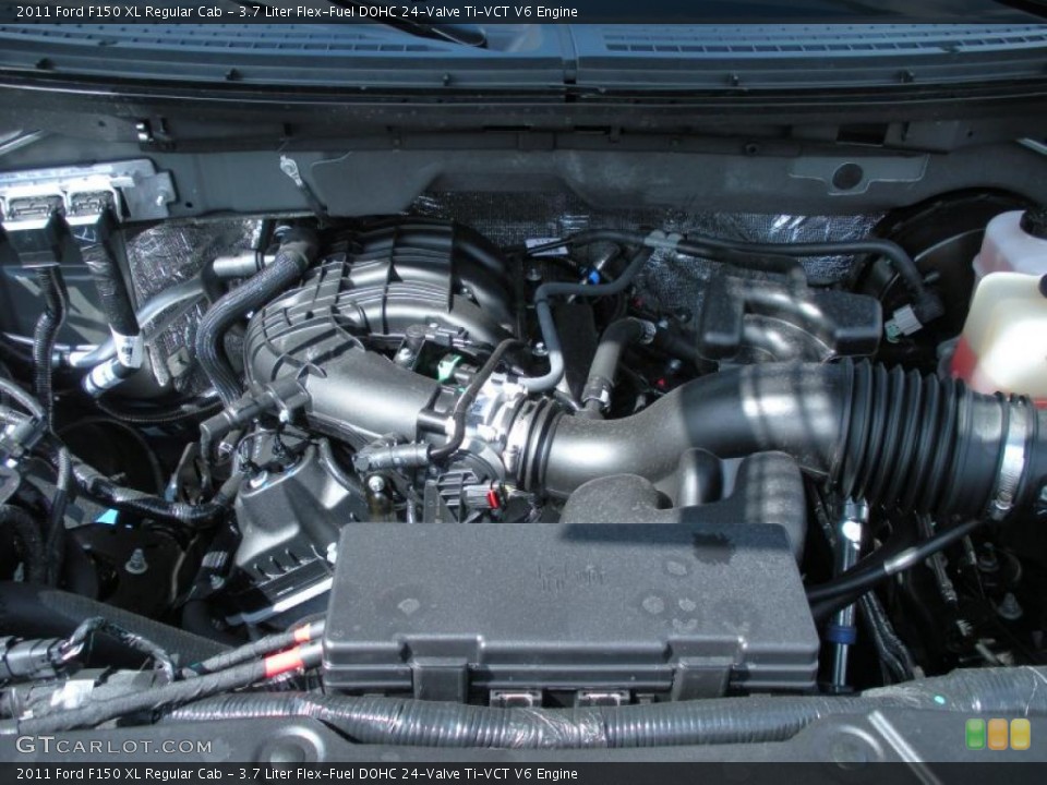 3.7 Liter Flex-Fuel DOHC 24-Valve Ti-VCT V6 Engine for the 2011 Ford F150 #45481800