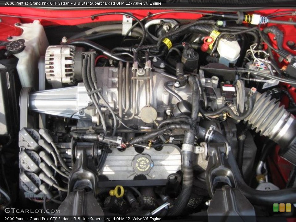 3.8 Liter Supercharged OHV 12-Valve V6 Engine for the 2000 Pontiac Grand Prix #45487031