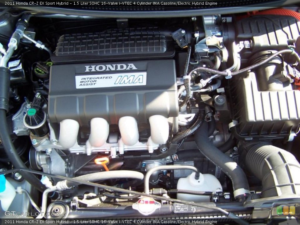 1.5 Liter SOHC 16-Valve i-VTEC 4 Cylinder IMA Gasoline/Electric Hybrid Engine for the 2011 Honda CR-Z #45499222