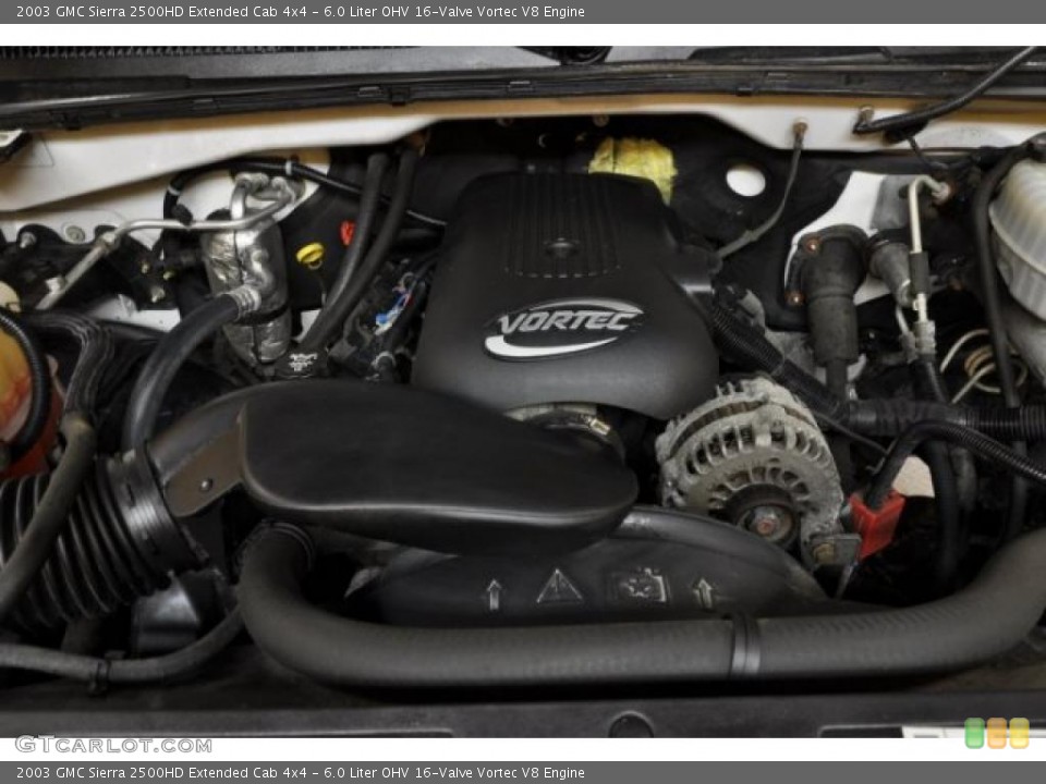 6.0 Liter OHV 16-Valve Vortec V8 2003 GMC Sierra 2500HD Engine