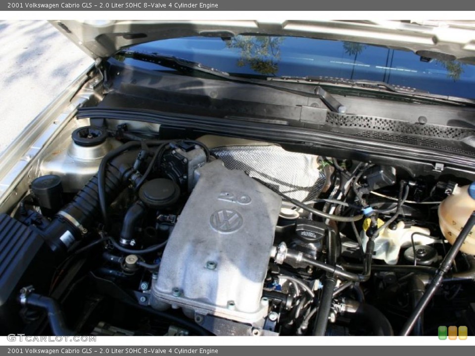 2.0 Liter SOHC 8-Valve 4 Cylinder 2001 Volkswagen Cabrio Engine