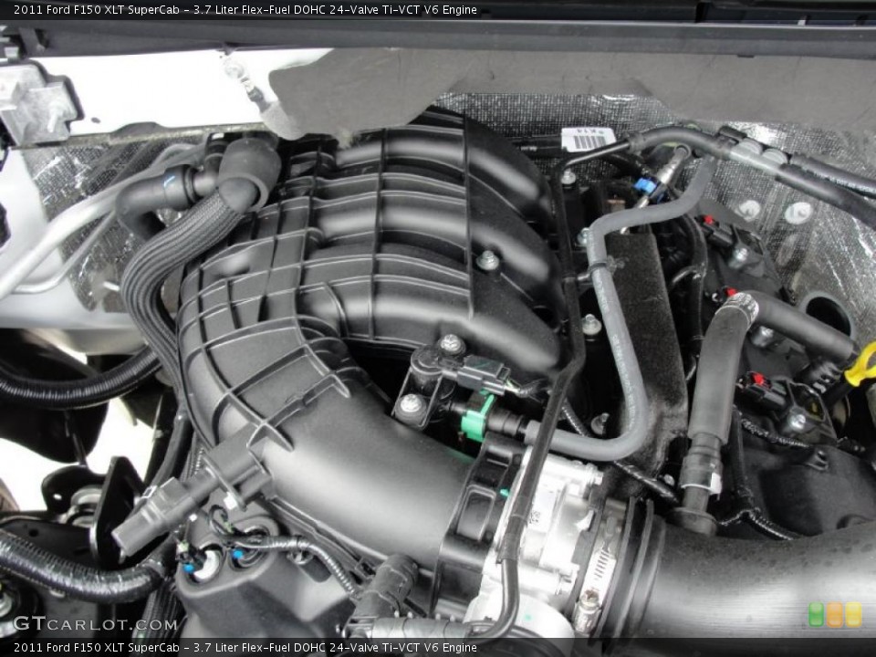 3.7 Liter Flex-Fuel DOHC 24-Valve Ti-VCT V6 Engine for the 2011 Ford F150 #45538192