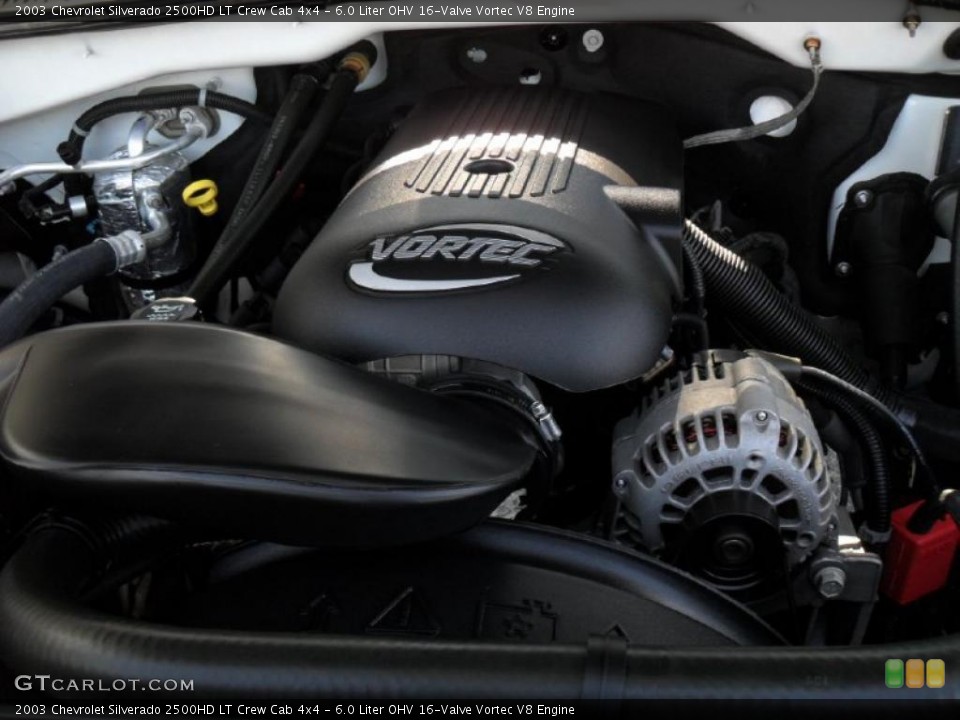 6.0 Liter OHV 16-Valve Vortec V8 Engine for the 2003 Chevrolet Silverado 2500HD #45553181