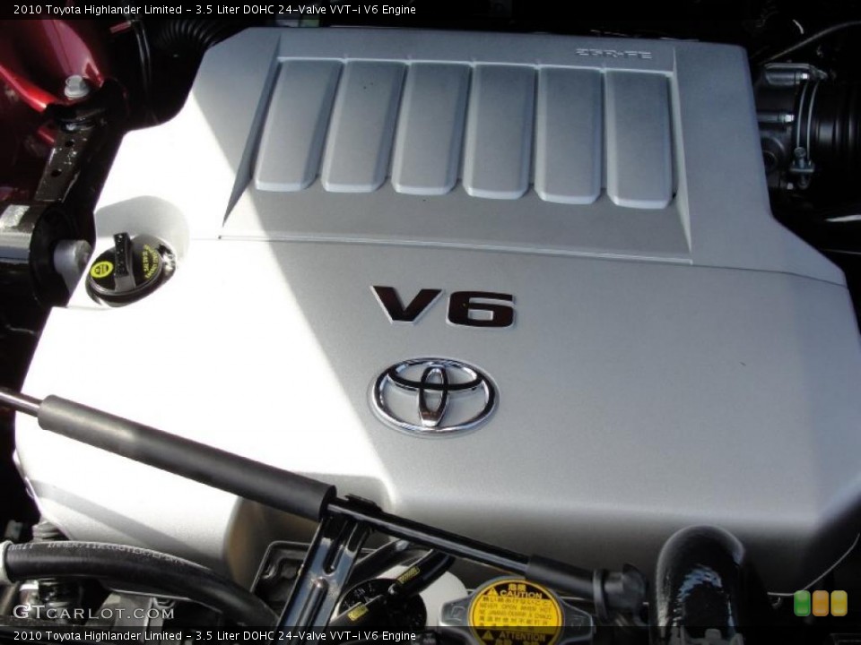 3.5 Liter DOHC 24-Valve VVT-i V6 Engine for the 2010 Toyota Highlander #45563239