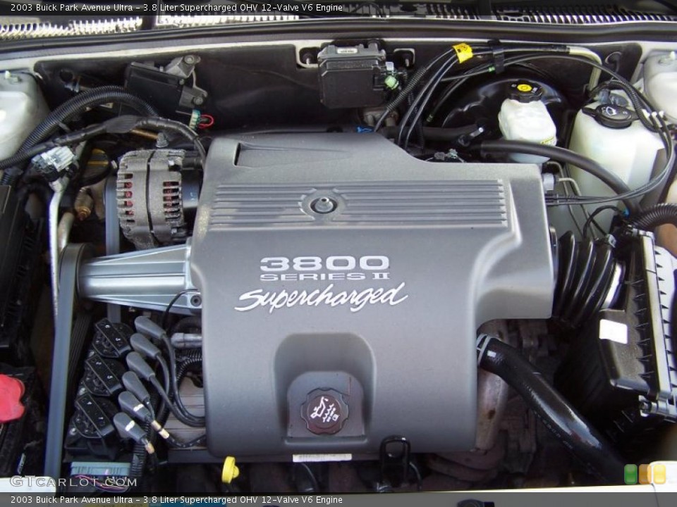 3.8 Liter Supercharged OHV 12-Valve V6 Engine for the 2003 Buick Park Avenue #45566483