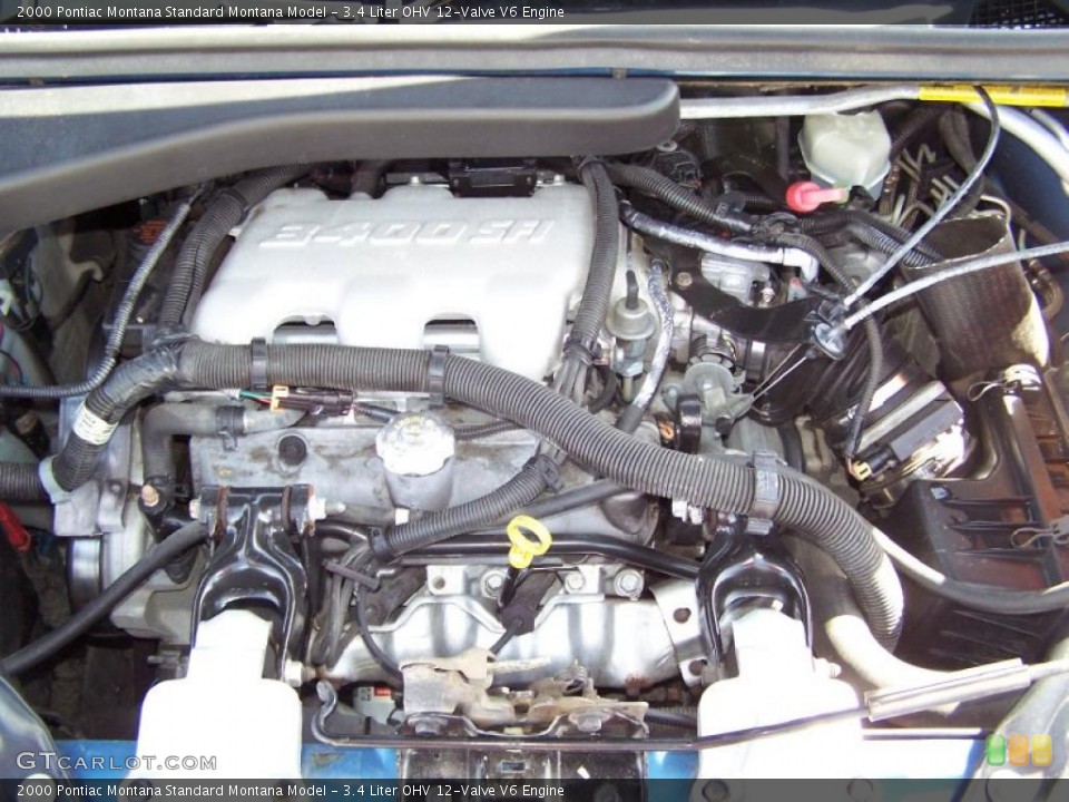 3.4 Liter OHV 12-Valve V6 Engine for the 2000 Pontiac Montana #45568063