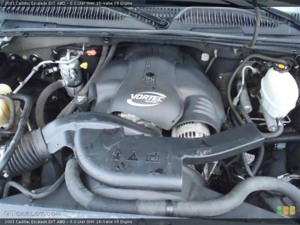 6.0 Liter OHV 16-Valve V8 Engine for the 2003 Cadillac Escalade #45603210