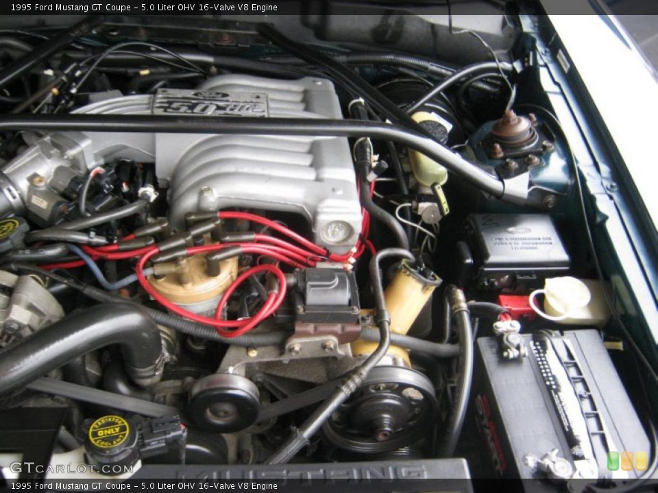 5.0 Liter OHV 16-Valve V8 Engine for the 1995 Ford Mustang #45608850