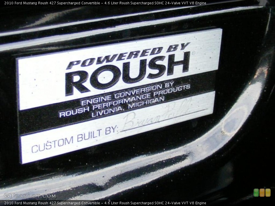 4.6 Liter Roush Supercharged SOHC 24-Valve VVT V8 Engine for the 2010 Ford Mustang #45611283