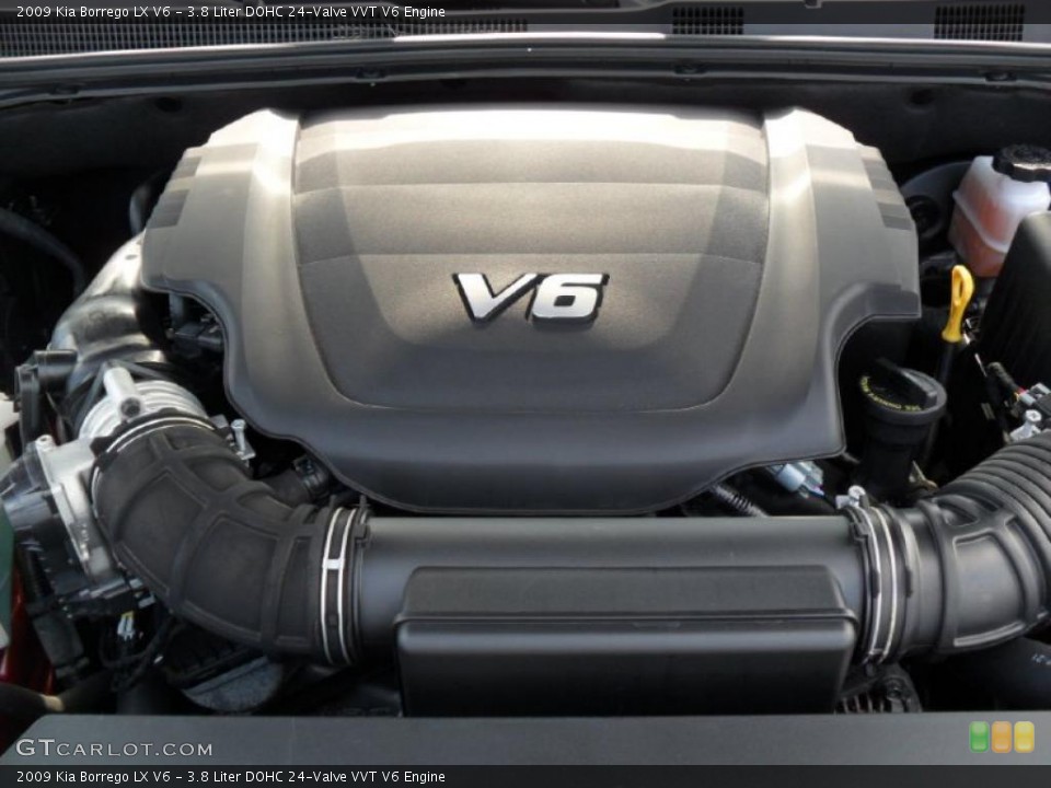 3.8 Liter DOHC 24-Valve VVT V6 Engine for the 2009 Kia Borrego #45615784