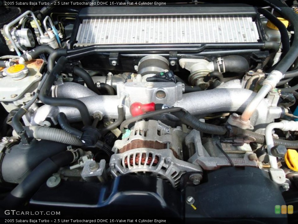 2.5 Liter Turbocharged DOHC 16-Valve Flat 4 Cylinder Engine for the 2005 Subaru Baja #45629616