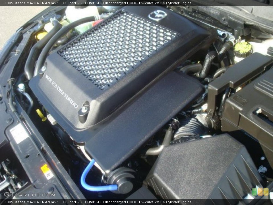 2.3 Liter GDI Turbocharged DOHC 16-Valve VVT 4 Cylinder Engine for the 2009 Mazda MAZDA3 #45632561