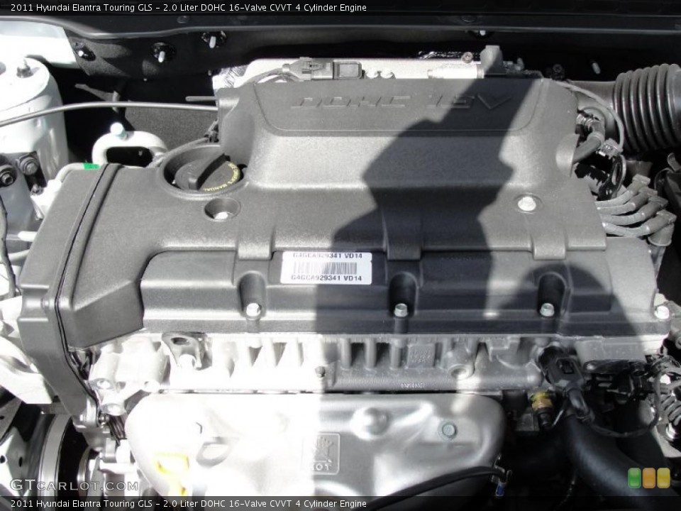 2.0 Liter DOHC 16-Valve CVVT 4 Cylinder Engine for the 2011 Hyundai Elantra #45650105