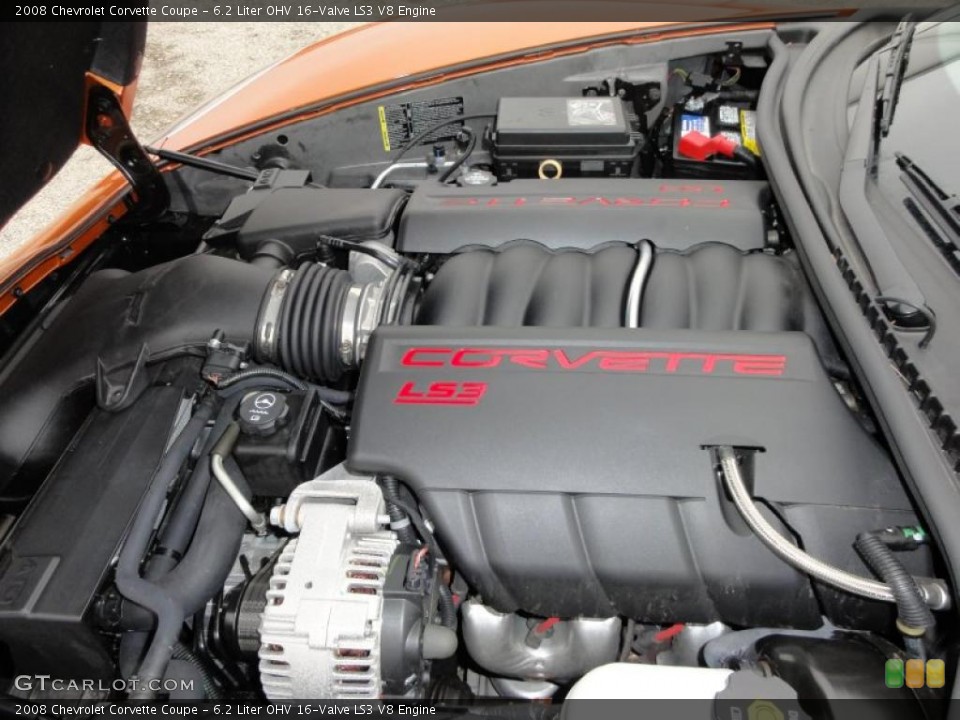 6.2 Liter OHV 16-Valve LS3 V8 Engine for the 2008 Chevrolet Corvette #45662829