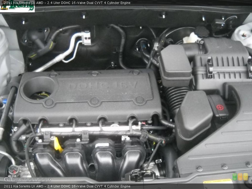 2.4 Liter DOHC 16-Valve Dual CVVT 4 Cylinder Engine for the 2011 Kia Sorento #45686518