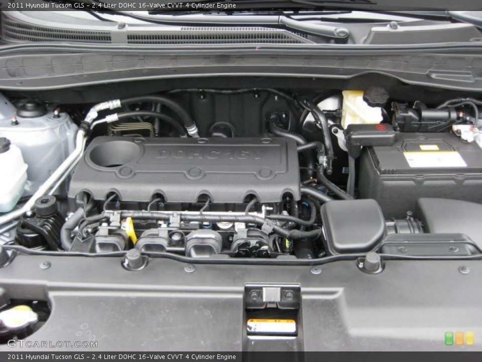 2.4 Liter DOHC 16-Valve CVVT 4 Cylinder Engine for the 2011 Hyundai Tucson #45695416