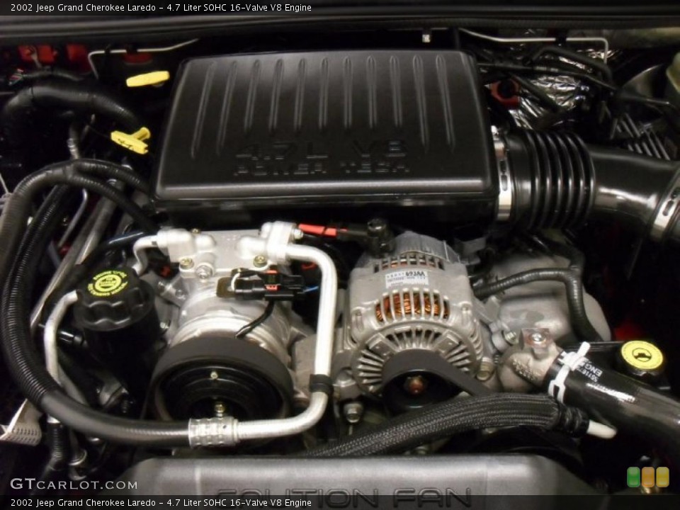 4.7 Liter SOHC 16-Valve V8 Engine for the 2002 Jeep Grand Cherokee #45700985