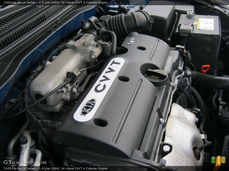 1.6 Liter DOHC 16-Valve CVVT 4 Cylinder Engine for the 2009 Kia Rio #45701673