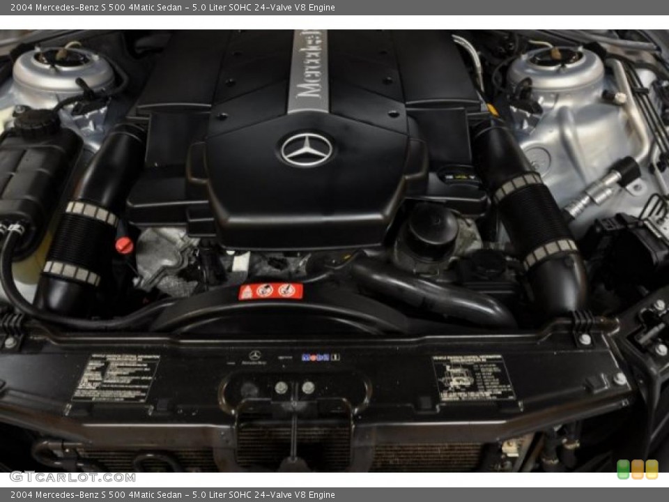 5.0 Liter SOHC 24-Valve V8 Engine for the 2004 Mercedes-Benz S #45717562